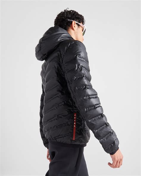 prada steppjacke|Steppjacke mit Kapuze aus Light Nylon .